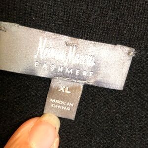 Neiman Marcus Black Cashmere Sweater Dress project piece. Size XL